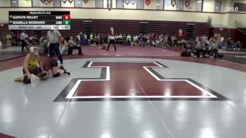 145 lbs Cons. Round 1 - Kaitlyn Willey, Waterloo West vs Isabella Moedano, Louisa-Muscatine