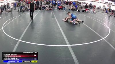 113 lbs Champ. Round 1 - Kaden Braun, Wrestling With Character vs Cole Caniglia, MWC Wrestling Academy