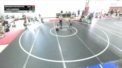 49 lbs Round 2 - Benjamin Faktorovich, Team So Cal Wrestling Club vs Loki Camarena, SoCal Hammers