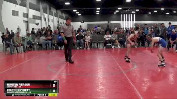 80 lbs Round 2 (8 Team) - Colton Everett, Dundee Wrestling (MI) vs Hunter Pierson, Legacy Red