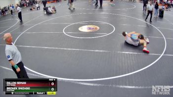 4A 144 lbs Quarterfinal - Bronek Snizaski, Eastside vs Dillon Seman, May River