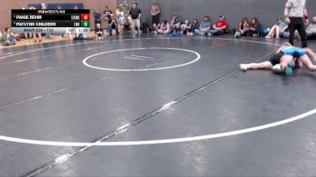 113 lbs 1st Place Match - Paylynn Childers, Lionheart Wrestling Club vs Paige Behm, East Idaho Elite Wrestling Club