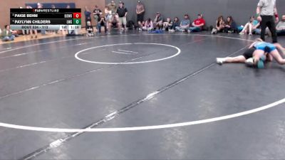 113 lbs 1st Place Match - Paylynn Childers, Lionheart Wrestling Club vs Paige Behm, East Idaho Elite Wrestling Club