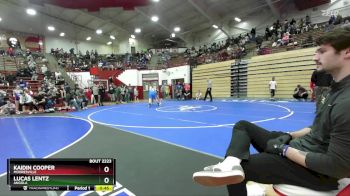 215 lbs Champ. Round 1 - Lucas Lentz, Angola vs Kaidin Cooper, Mooresville