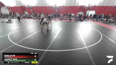 165 lbs Cons. Round 3 - Naim Allen, Wisconsin vs Barrett Ruis, Sussex Sabercats Wrestling Club