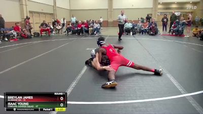 130 lbs Round 1 (6 Team) - Isaac Young, Carolina Hammer Squad vs Breylan James, Glasgow WA