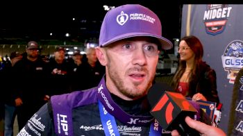 Kevin Thomas Jr. Reacts After First Eldora Win In Thursday USAC 4-Crown National Midget Feature