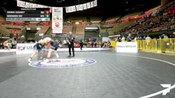 Cadet Boys Lower - 138 lbs Cons. Round 2 - Osiris Dossey, Diablo Wrestling Club vs Brenden Siu, South San Francisco Gator WC