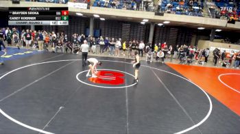 101 lbs Champ. Round 2 - Brayden Sroka, Unattached vs Casey Koerner, Unattached