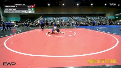 73 lbs Consi Of 4 - Dante Lewis II, Klamath Prep vs Levi Kaufman, Roundtree Wrestling Academy