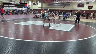 123.1-132.1 lbs Champ. Round 3 - Reiona Zweibohmer, Female Elite Wrestling vs Emree Hargrave