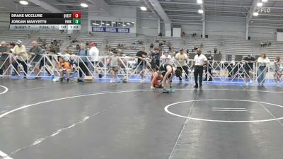 138 lbs Quarterfinal - Drake McClure, Quest School Of Wrestling Black - HSB vs Jordan Manyetts, Funk City - HSB