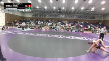 110 lbs 1st Place Match - Alaina McNees, H.E.M. vs Isabella Hetzel, Thermopolis