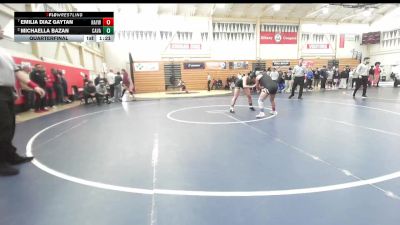 115 lbs Quarterfinal - Emilia Diaz Gaytan, Hayward vs Michaella Bazan, Castro Valley