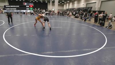 175 lbs Cons. Semis - Sean Breedlove, Red Cobra Wrestling Academy vs Luke Hayden, Eierman Elite Wrestling Club