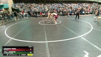 150 lbs Quarterfinal - Anthony Berg, Whitney vs Paul Johnson, Elk Grove Senior