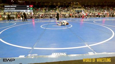 73 lbs Consi Of 8 #1 - Damen Macias, Berryhill Wrestling Club vs Dylan Logue, Malvern Prep