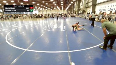 92 lbs Round 2 (10:30am Friday) - Thomas Radin, Minion Black vs Cole Littman, Great Neck W.C