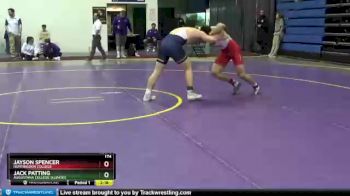 174 lbs Cons. Round 1 - Jayson Spencer, Huntingdon College vs Jack Patting, Augustana College (Illinois)