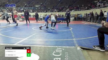 92 lbs Consi Of 8 #2 - Jai Robins, Bixby vs Zayde Holmes, Hobart Bearcats