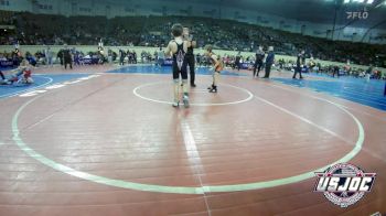 55 lbs Round Of 32 - Hudson Woods, Cushing Tigers vs Walker Ensey, Duncan Demon Wrestling