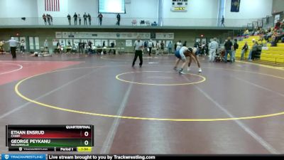 170 lbs Quarterfinal - Ethan Ensrud, Canby vs George Peykanu, Wilsonville