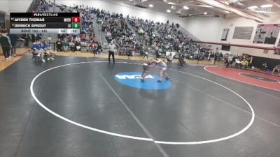 145 lbs Cons. Round 2 - Jayden Thomas, Milton Hershey Hs vs Derrick Sprout, Lampeter Strasburg Hs