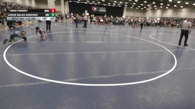 113 lbs 5th Place Match - Lukas Salas-Sanchez, Cornerstone Mat Club vs Arav Pandey, American Dream Wrestling Club