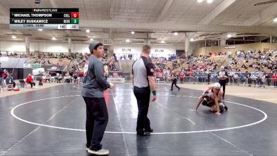 AA 175 lbs Cons. Semi - Michael Thompson, Collierville High School vs Wiley Suskawicz, Bradley Central High School