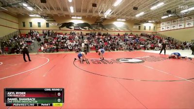 96 lbs Cons. Round 2 - Daniel Shawback, Lake Stevens Wrestling Club vs Axyl Ryder, Toro World Club