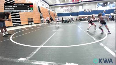 58 lbs Consolation - Beckham Wren, Lions Wrestling Academy vs Richie Rios, Tuttle Wrestling