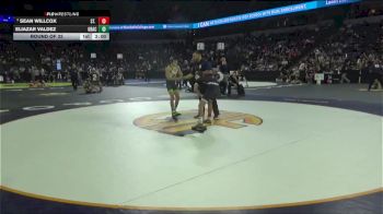 120 lbs Round Of 32 - Sean Willcox, St. John Bosco (SS) vs Eliazar Valdez, Grace M Davis (SJ)