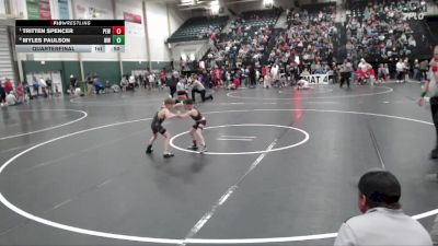 52 lbs Quarterfinal - Tritten Spencer, Plains Elite Wrestling vs Myles Paulson, Wolverine Wrestling