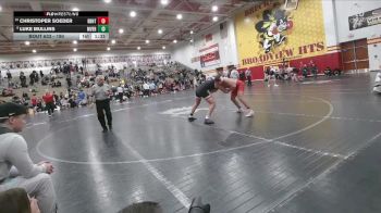 190 lbs Cons. Round 2 - Christoper Soeder, Brecksville-Broadview Hts. vs Luke Mullins, Mount Vernon