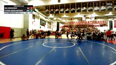 110 lbs Round 3 - Mia Hernandez, Threshold Wrestling Club vs Alyssa Marin Esparza, University High School