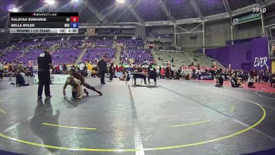 124 lbs Round 1 (16 Team) - Kalayah Edwards, Emmanuel University vs Bella Bolek, North Central College