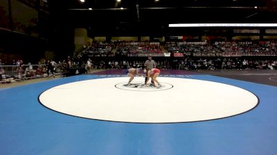 130 lbs Cons. Round 1 - Blake Lightfoot, Leavenworth HS vs Raelyn Kelly, Tecumseh-Shawnee Heights HS
