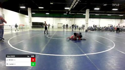 120 lbs Round Of 128 - Jadyn Wren, CA vs Marquavious Lane, GA