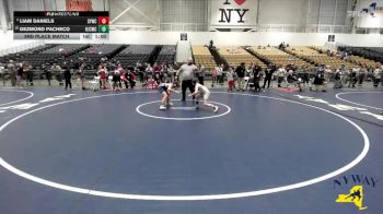 96 lbs 3rd Place Match - Liam Daniels, Salamanca Youth Wrestling Club vs Dezmond Pacheco, Hilton Jr Cadets Wrestling Club
