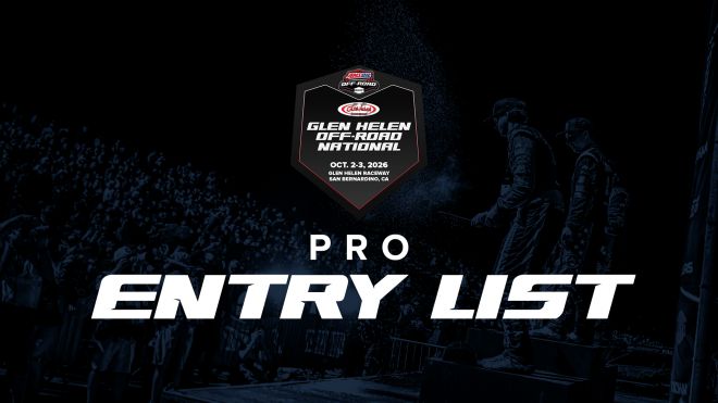 Entry List: CF Moto Off-Road National At Glen Helen Raceway In San Bernardino, CA