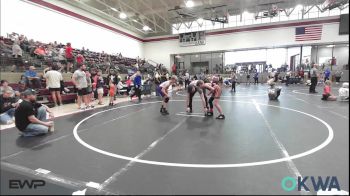 76 lbs Rr Rnd 2 - Landon Thrasher, Cushing vs Alex Coose, Mannford Pirate Youth Wrestling