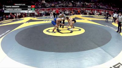 D3-157 lbs Quarterfinal - Savva DiRienzo, Poland Seminary vs Carson Campbell, Northmor