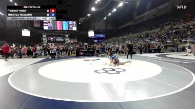 110 lbs Cons. Rd Of 32 - Abbey West, UT vs Mikayla Williams, GA