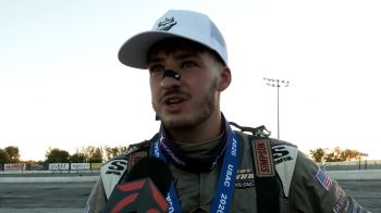 Briggs Danner Reacts After Winning USAC Silver Crown At Toledo