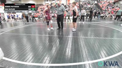120 lbs Rr Rnd 1 - Jemma Patteson, IRONMEN Wrestling Club vs Mac Butler, Raw Wrestling Club