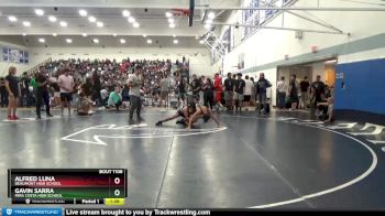 126 lbs Champ. Round 2 - Alfred Luna, Beaumont High School vs Gavin Sarra, Mira Costa High School