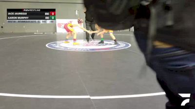 Intermediate Boys - 93 lbs Cons. Round 4 - Kent Niemetz, Cougar Youth Wrestling vs Abram Mabalot, Socal Grappling Club