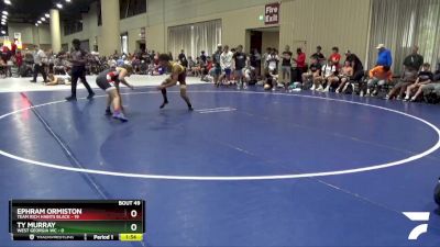 132 lbs 4th Wrestleback (32 Team) - Ephram Ormiston, Team Rich Habits Black vs Ty Murray, West Georgia WC