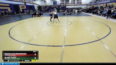 285 lbs Cons. Round 2 - Mason Kochersperger, Carthage College vs Blake Flach, Wisconsin-Stevens Point