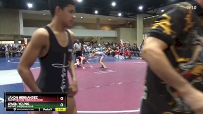 100 lbs Champ. Round 1 - Jaxon Hernandez, Palmetto State Wrestling Acade vs Owen Young, Elevate Wrestling Club